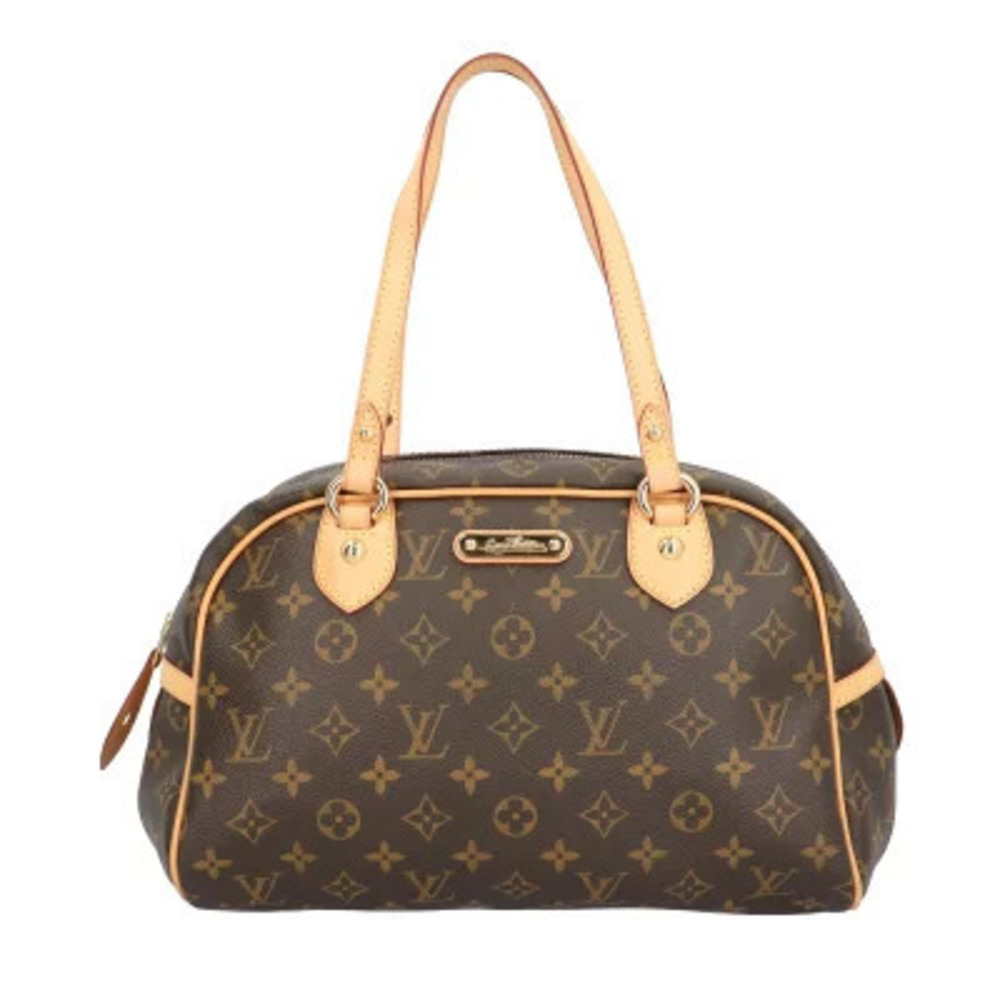 Louis Vuitton Montorgueil Monogram Shoulder Bag Canvas Brown
